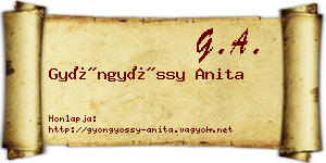 Gyöngyössy Anita névjegykártya
